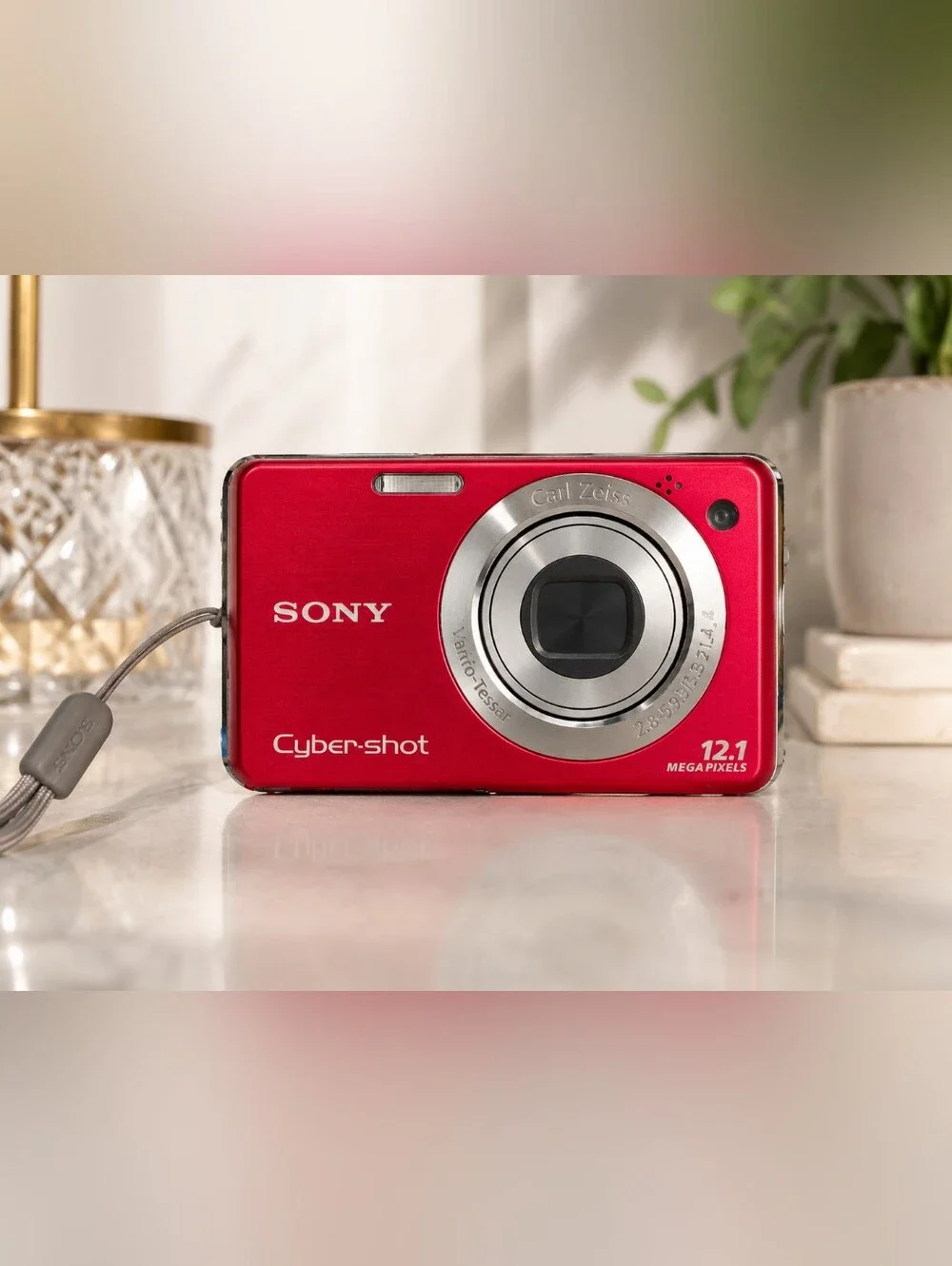 Sony Cyber-shot DSC-W230 RED 12.1MP Digital Camera - Y2K Digicam Bundle